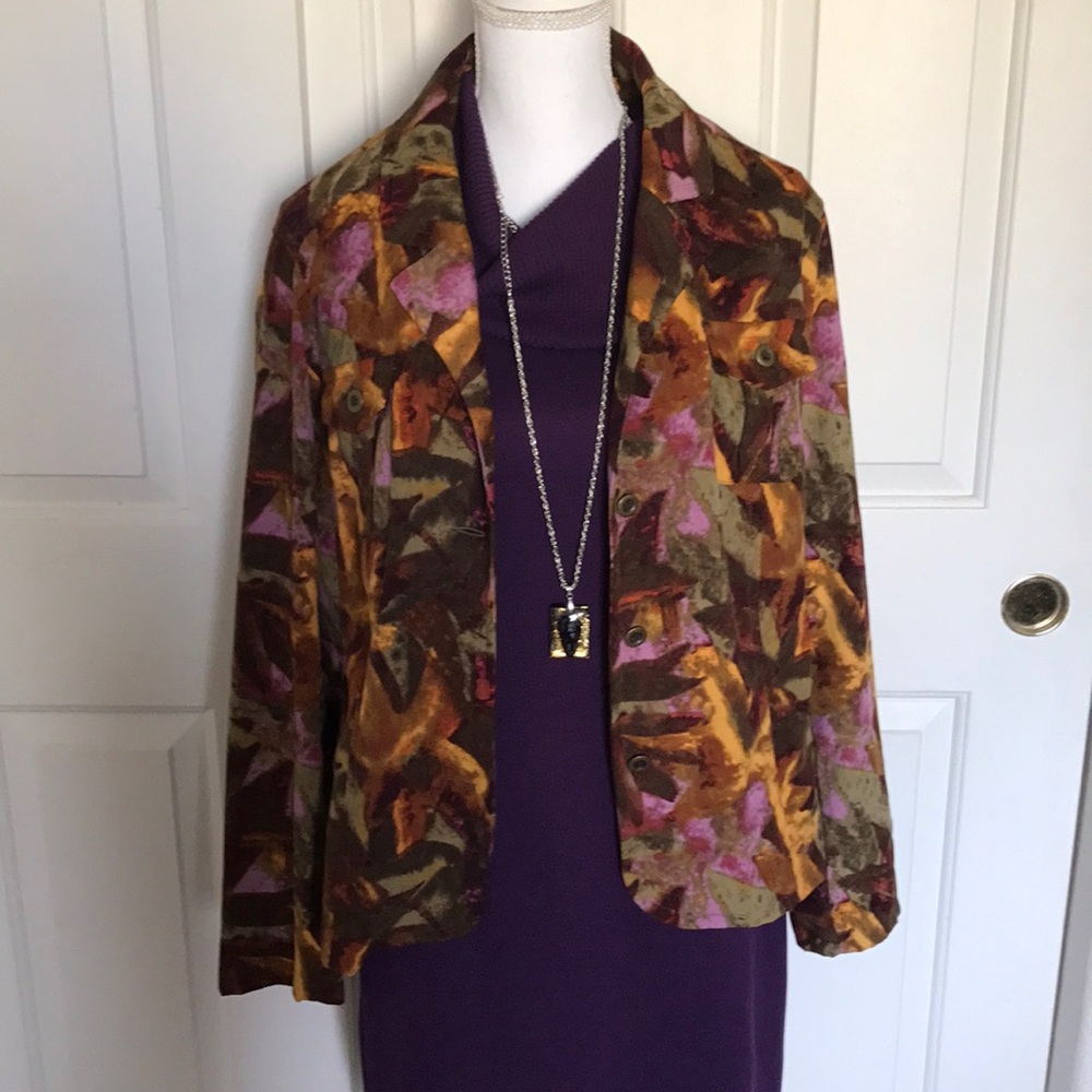 Christopher Banks mult-colored jacket sz XL